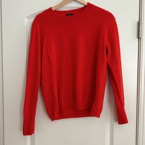 J. Crew Red Cashmere Sweater